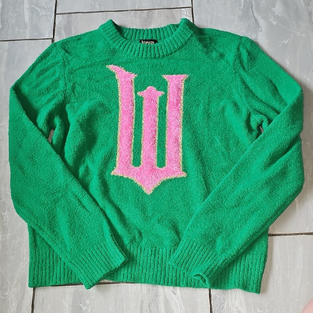 Disneys Wicked Green Sweater - Picture 2 of 3